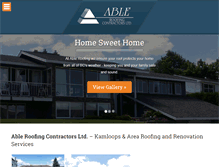 Tablet Screenshot of ableroofing.ca